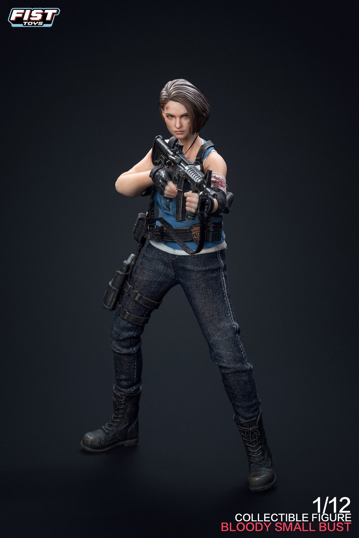 Presale Fist Toys FIST-002 1/12Resident Zombie Evil Crisis Doomsday Cop Jill Policewomen Valentine Bloody Small Bust