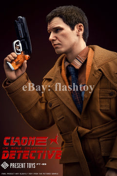 Presale PRESENT TOYS PT-sp89 1/6 Clone Detective Rick Deckard Action Figure Toy