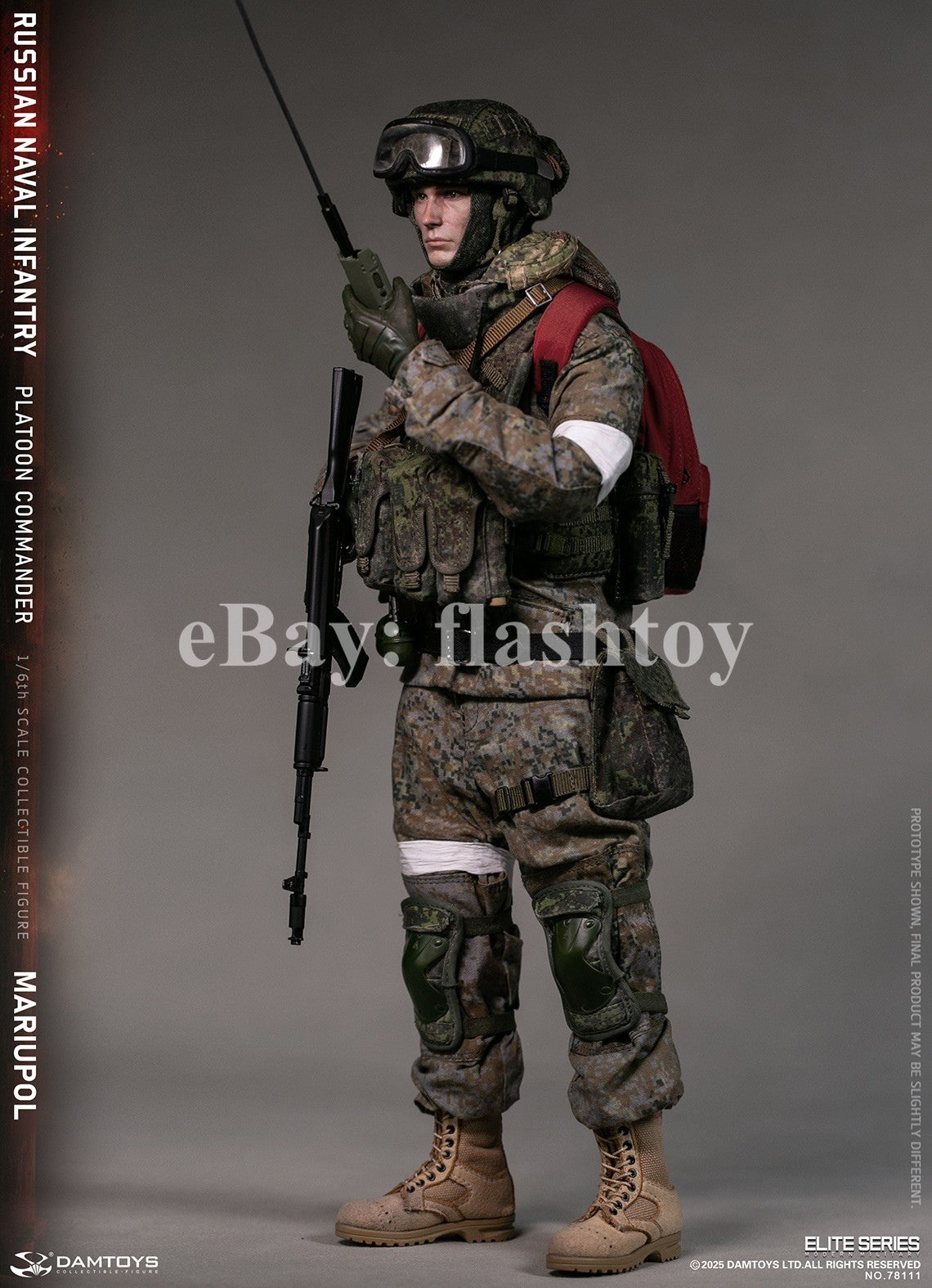Presale DAMTOYS 78111 1/6 Russian Naval Infantry Commander Mariupol Figure Model