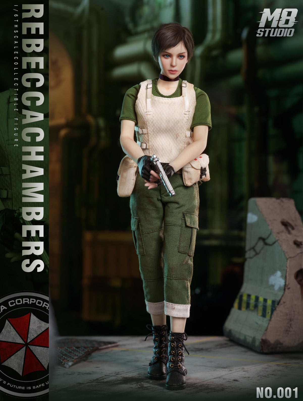 Presale M8 STUDIO No.001 1/6 Resident Zombie Evil Crisis Rebecca Action Figure