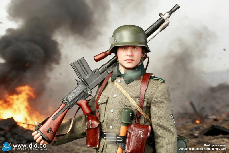 DID D80191 1/6 WWII German SS Polizei Division ZB30 Gunner Friedrich Action Figure Model
