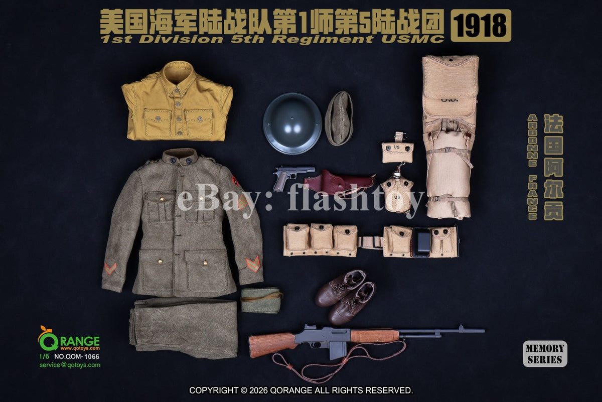 Presale QORANGE QOTOYS QOM-1066 1/6 USMC 1st Division 5th Regiment Accessories