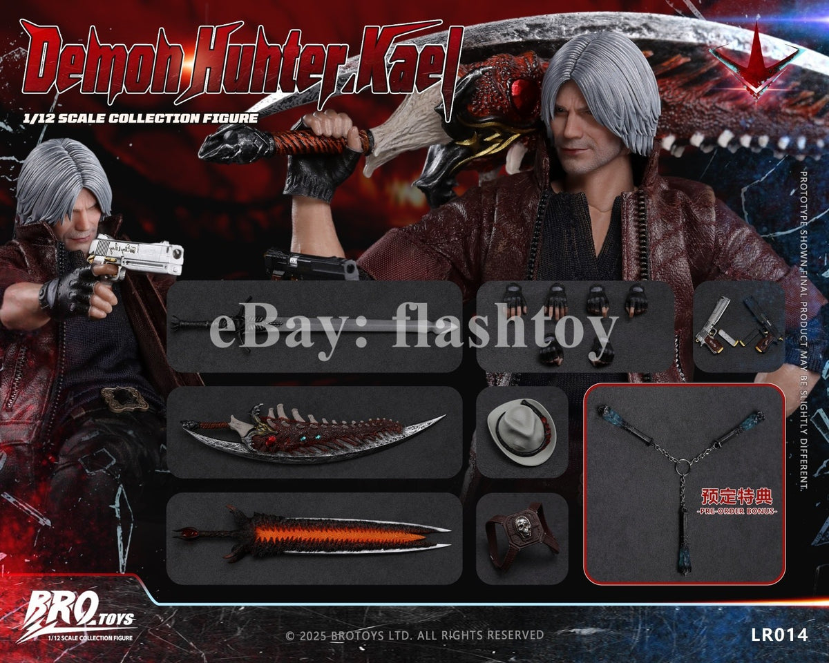 Presale BROTOYS LR014 1/12 The DMC Dante 6" Collectible Male Action Figure Model
