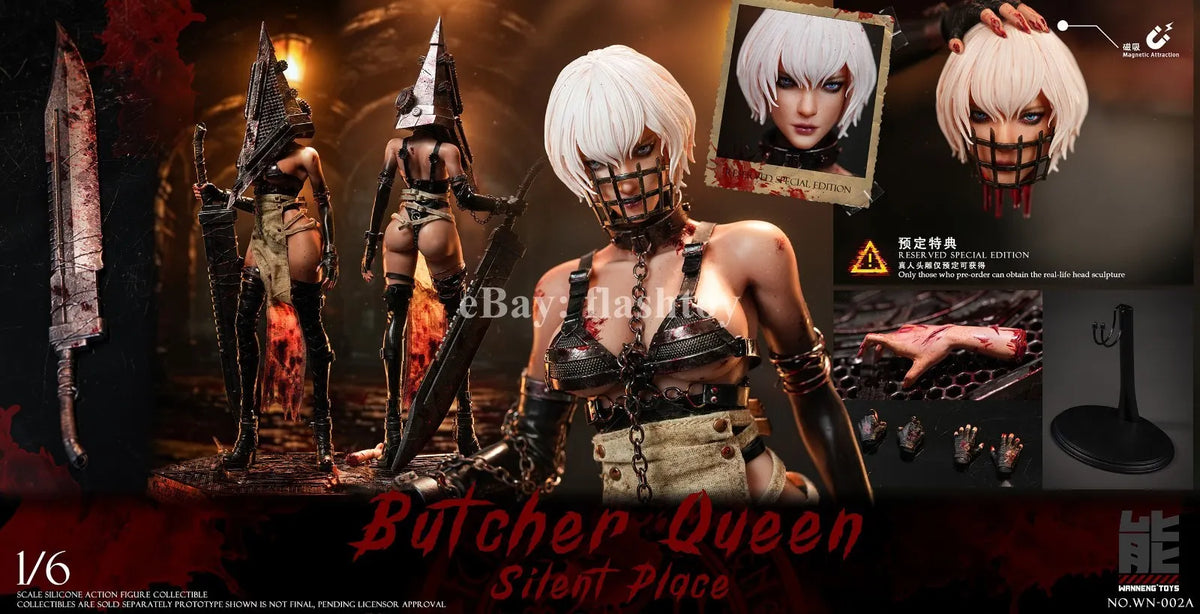 Presale Wanneng Toys WN-002A 1/6 Quiet Place Butcher Queen Female Action Figure