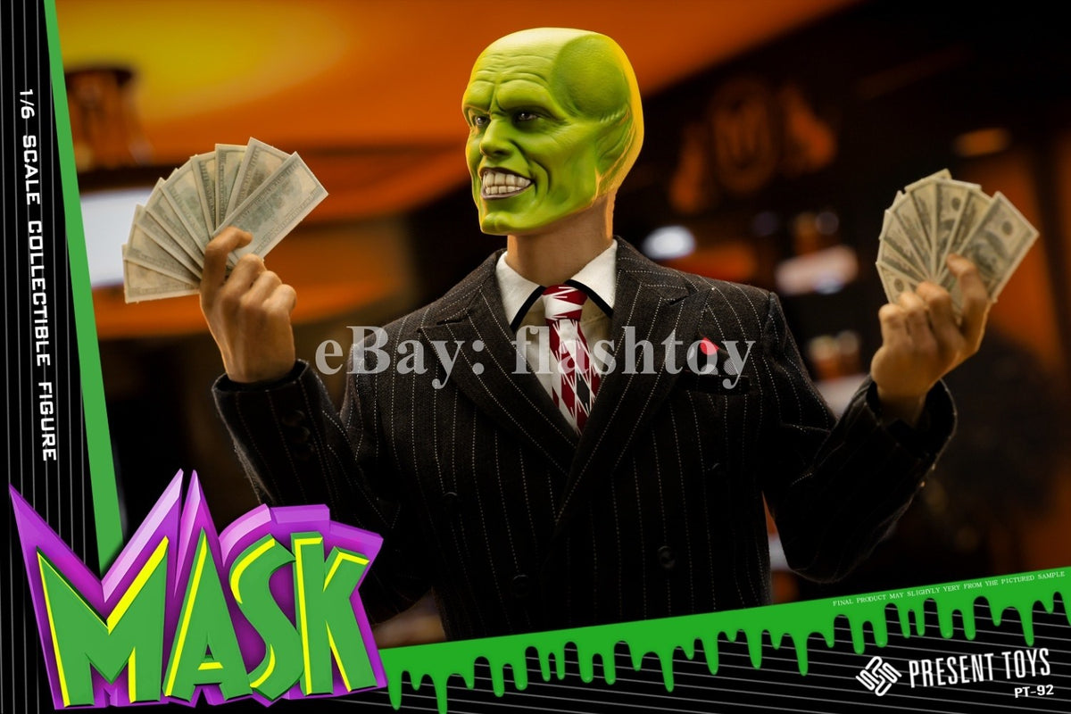 Presale PRESENT TOYS PT-sp92 1/6 Mask Man Jim 12" Male Action Figure Suit Ver.