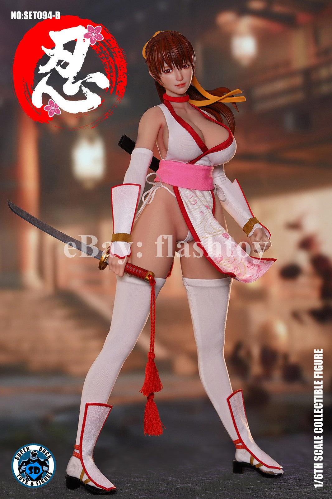 Presale SUPER DUCK SET094B 1/6 Sexy Female Ninja Kasumi Action Figure Model Toy