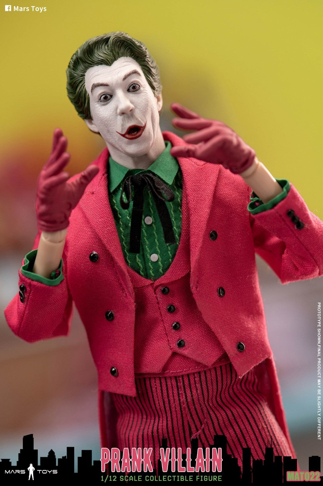 Mars Toys MAT022 1/12 Prank Villain Joker Collectible Male Action Figure Model