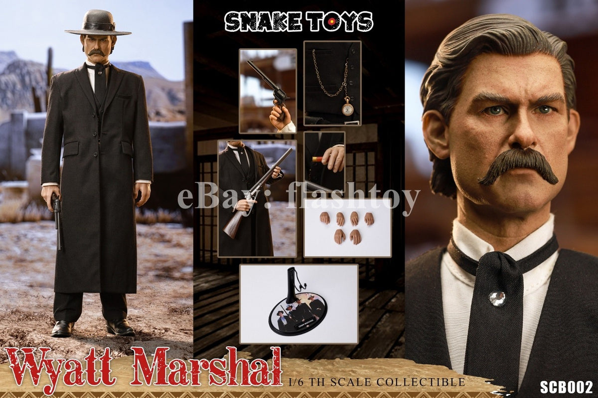 Presale SNAKE TOYS SCB02 1/6 TOMBSTONE Wyatt Marshal 12" Action Figure Model Toy