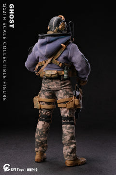 CY7-TOYS 1/12 The Ghost Male Soldier 6" Collectible Action Figure Model