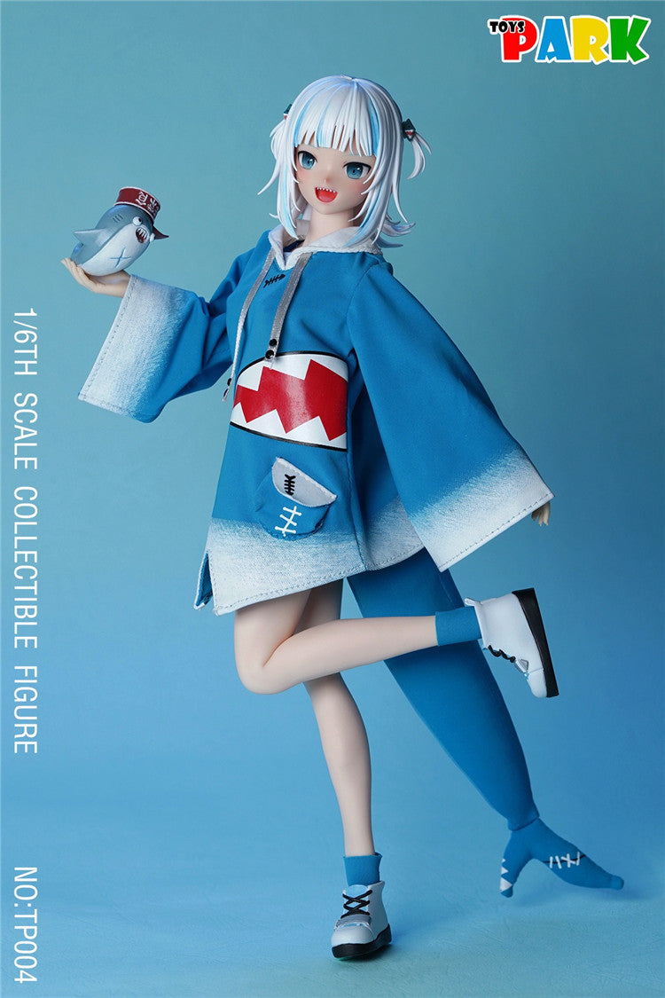 TOYS PARK TP004 1/6 Shark Girl Head & Clothing Accessories Set for Female Body
