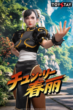 Presale TOYSTAY TS-011D 1/6 Kung Fu Girl Chun Li Female Action Figure Toy Black Ver.