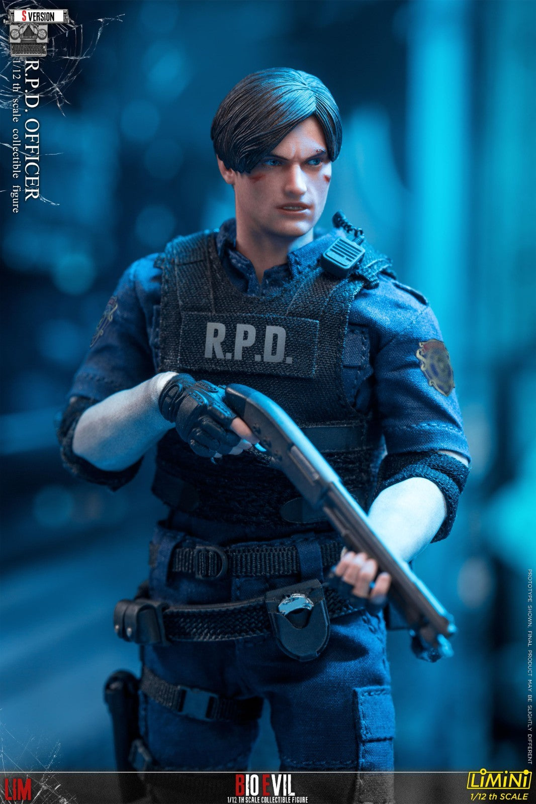 LIMTOYS 1/12 Zombie Killer RPD Officer Leon Male Action Figure Model Toy S Ver.