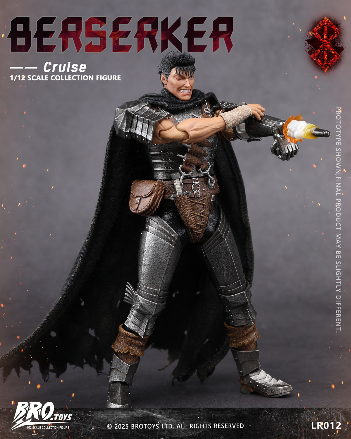 BROTOYS LR012 1/12 Berserk Guts Cruise Collectible Male Action Figure Model Toy