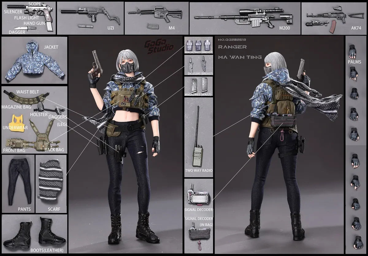 Presale GaGa Studio GG202613 1/6 Ranger Ma Wan Ting Female Action Figure Model