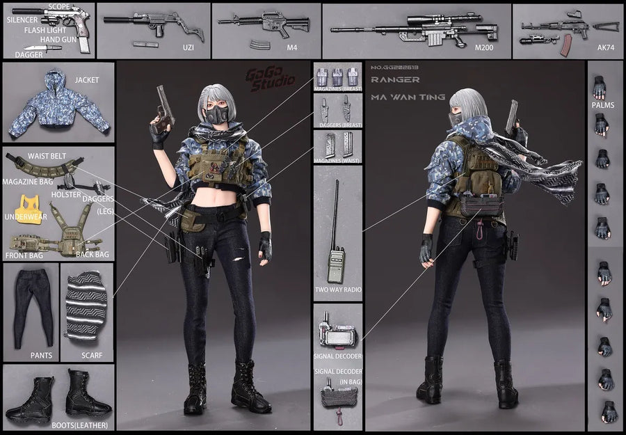 Presale GaGa Studio GG202613 1/6 Ranger Ma Wan Ting Female Action Figure Model