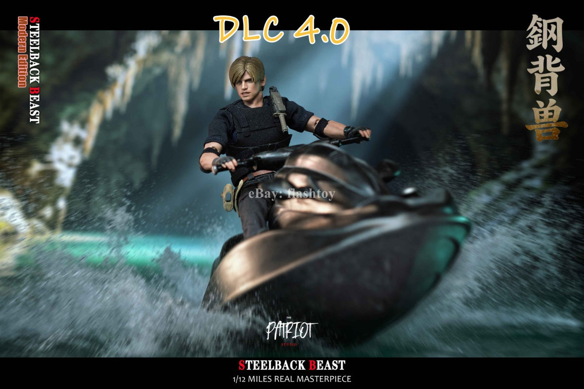 Presale Patriot Studio 1/12 DLC 4.0 Motorboat Steelback Beast RPD Officer Leon