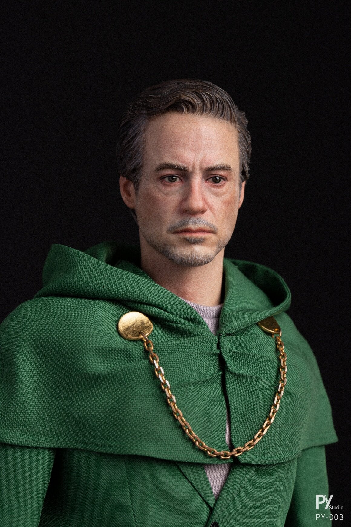 Presale PY STUDIO PY-003 1/6 Green Robed Masked Stranger Action Figure Model Toy