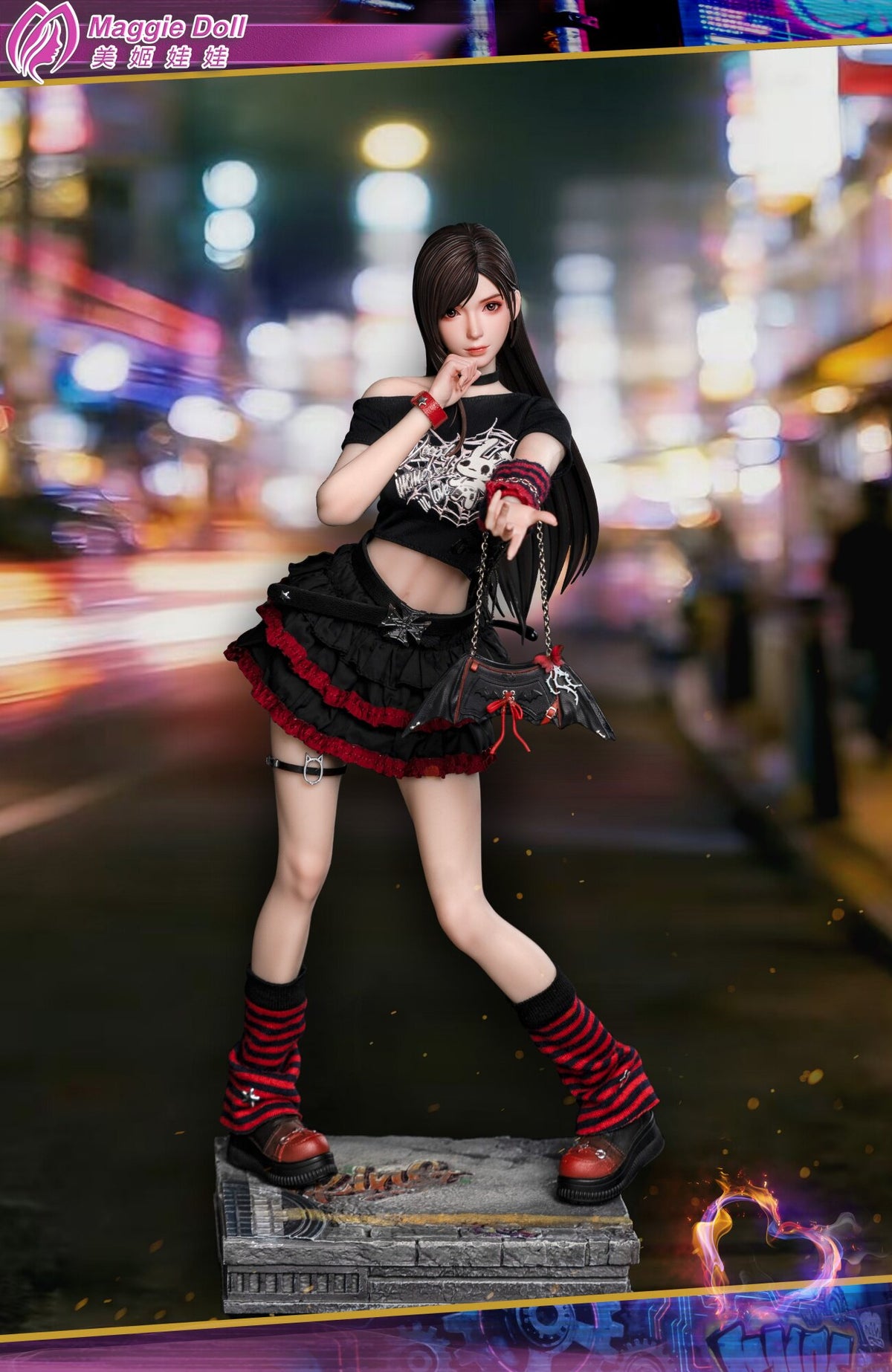 Vorverkauf Maggie Doll 1/6 Punk Girl Tia Sammelbare weibliche Actionfigur Modell Spielzeug