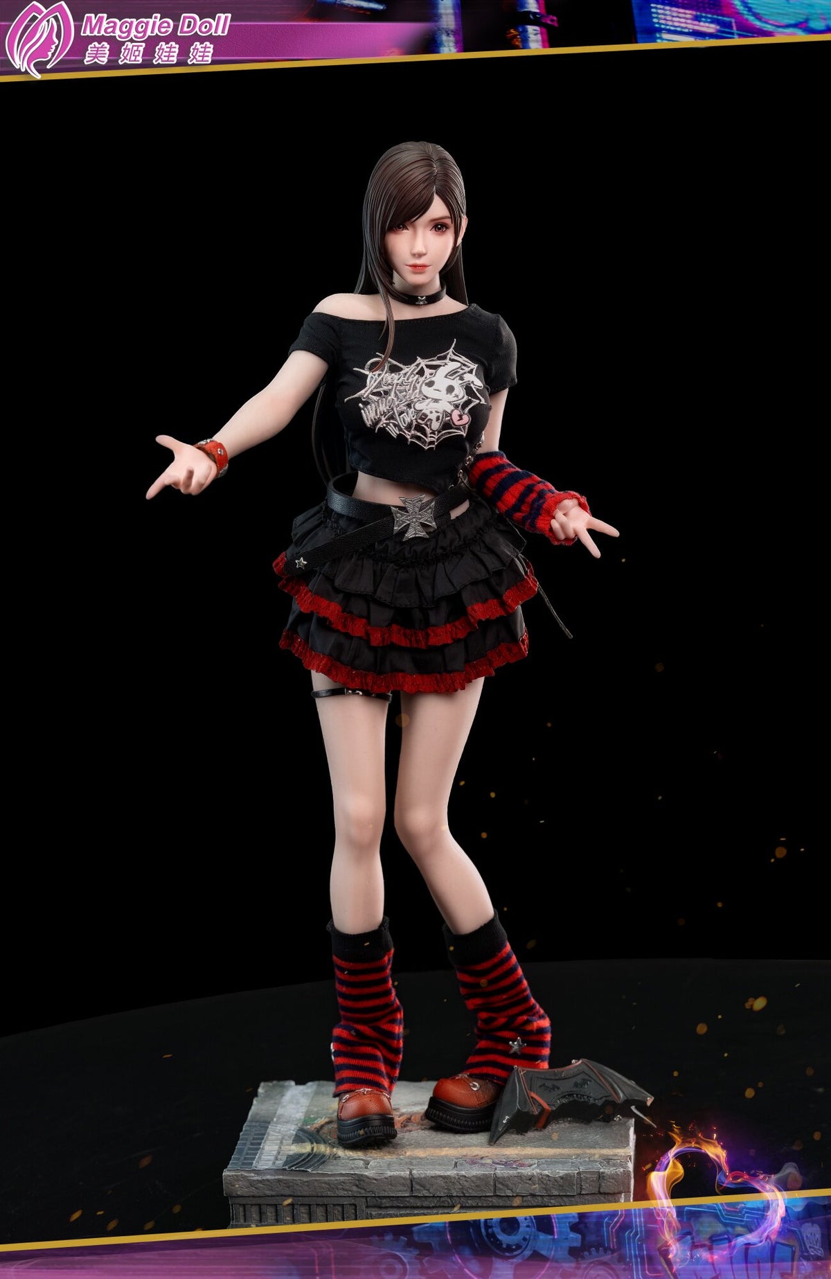Vorverkauf Maggie Doll 1/6 Punk Girl Tia Sammelbare weibliche Actionfigur Modell Spielzeug